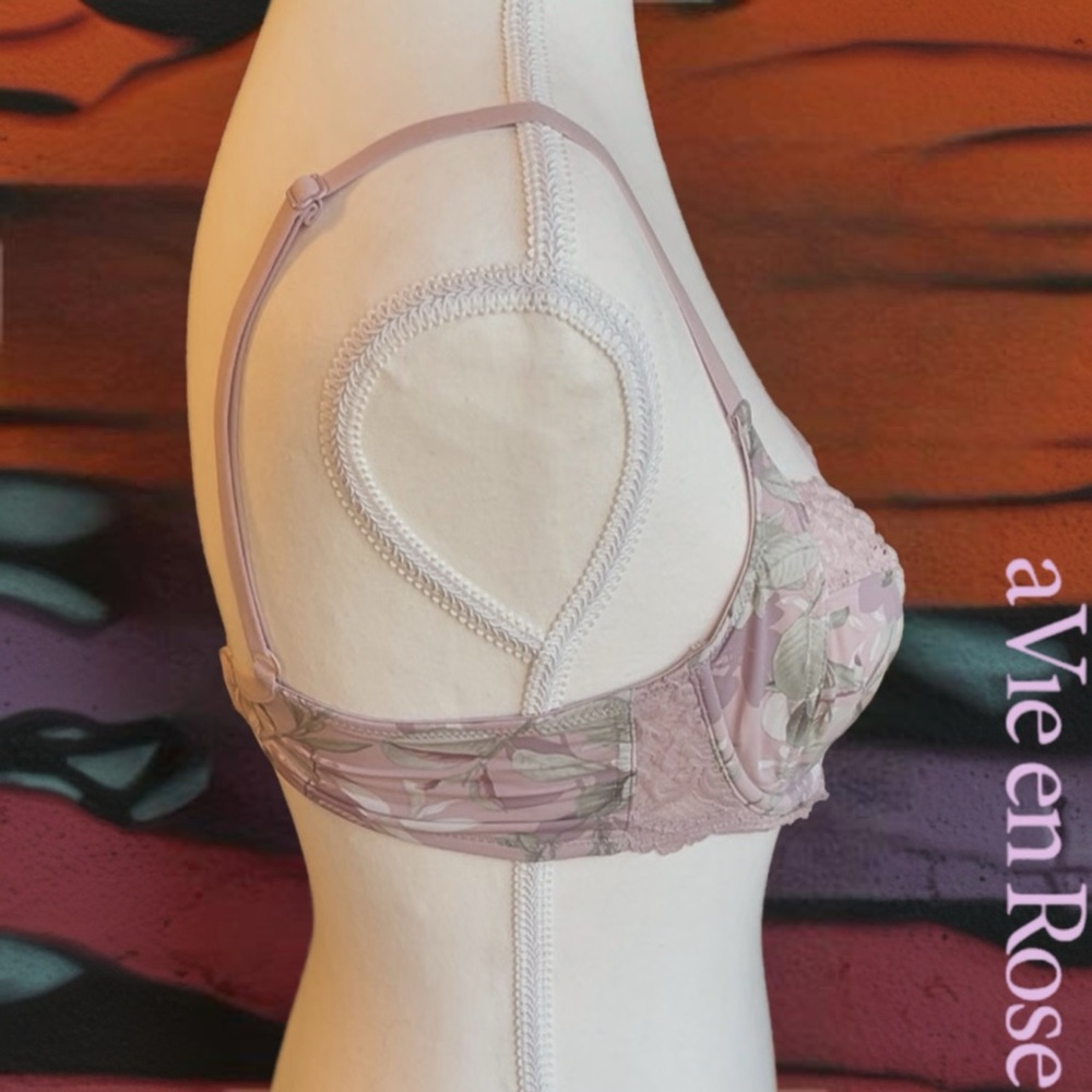 🌺La Vie En Rose Floral Lace Bra - Picture 4 of 12